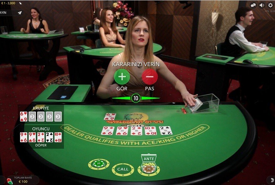 canlı caribbean poker