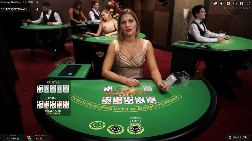 caribbean canlı poker